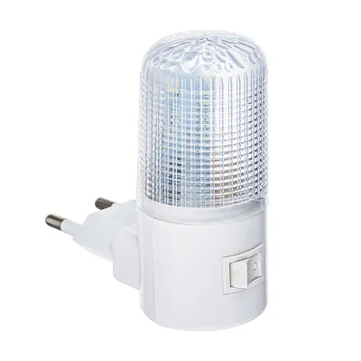 Ночник LED в розетку с выключателем Белый Пимп