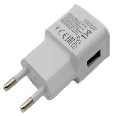 СЗУ Сетевое Зарядное Устройство USB x 1 "Samsung" (Белый 1A)