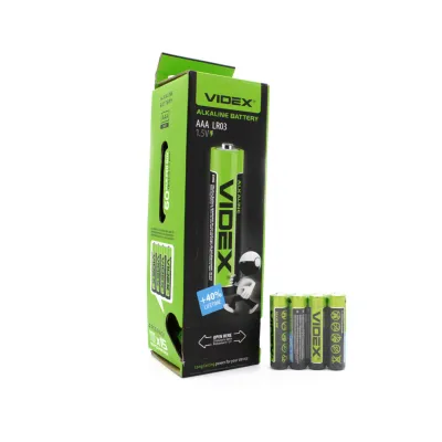 Батарейка Videx LR3/AAA  / Alkaline / 60шт. в пачке