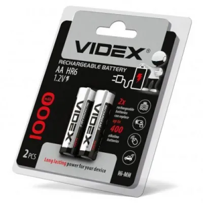 Аккумулятор VIDEX HR6 AA Ni-MH 1000mAh 1.2V 1 шт.