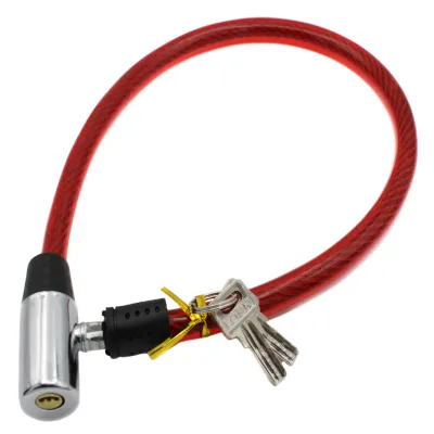 Велосипедный замок N-3 короткий, толстый, лазерный ключ