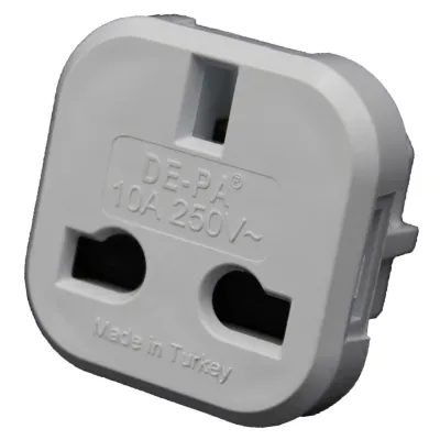 Переходник под английскую DE-PA 10A (11108) Белый