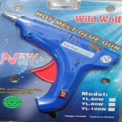 Клеевой пистолет Wild Wolf YL-100W под Толстые 11мм СИНИЙ