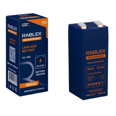 Аккумуляторная батарея Rablex 4V 4.5Ah (RB445), свинцово-кислотная (SLA)
