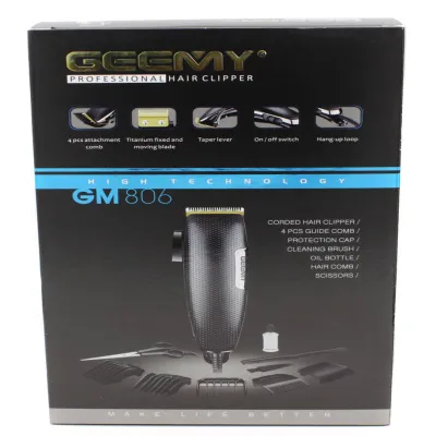 Професійна машинка для стрижки волосся Geemy GM-806 9W