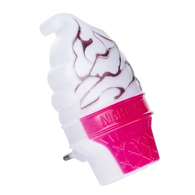 Ночник LED в розетку с выключателем "Мороженое"  220V 5 LED