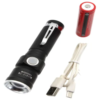 Ручний ліхтар Police BL-1812-T6, RB203, 18650, Zoom, ЗУ microUSB