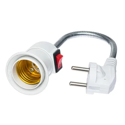 Патрон с вилкой и выключателем Гибкий Е27, 1034