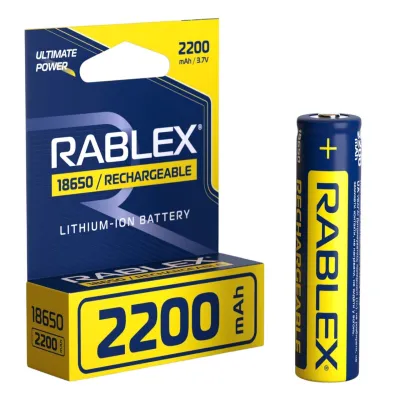 Аккумулятор Rablex 18650, 2200mAh Li-ION 3.7v