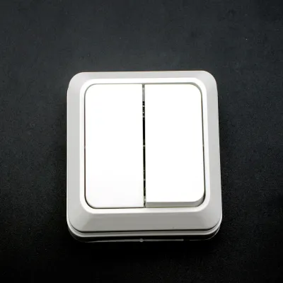 Выключатель настенный Songrui electrical накладной двойной