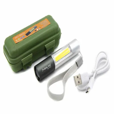 Ручной фонарь Police BL-1501, ЗУ microUSB, Zoom, XPE+COB