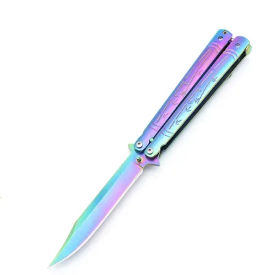 Нож бабочка Benchmade цветной бамбук A522