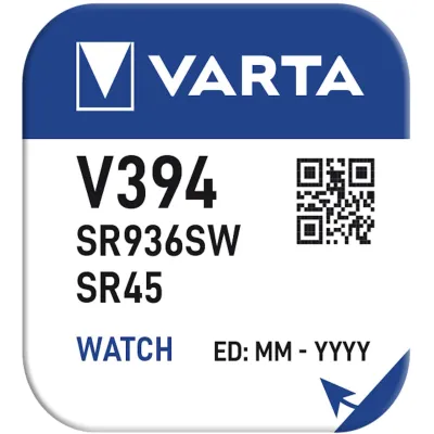 Батарейка Varta V394, SR936W, D394, SR45, RW33