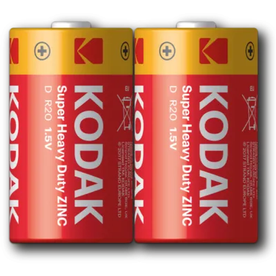 Батарейка KODAK Super Heavy Duty R20P (D) / солевая
