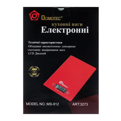 Весы кухонные Domotec на 5 кг MS-912 - 3273