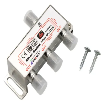 Сплиттер Eurosky Splitter 1/3-way Power Pass EUROSKY (с пропуском питания)