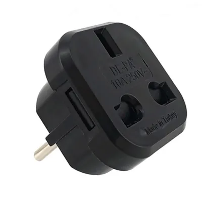 Переходник под английскую DE-PA 10A (11108) Чёрная