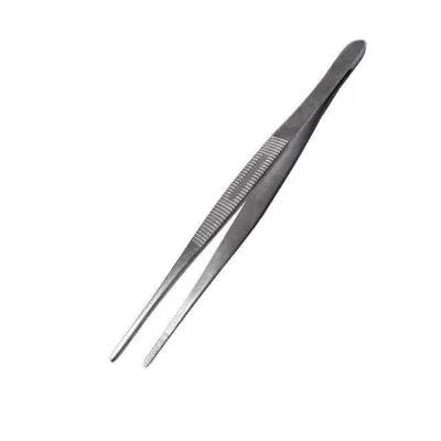 Пинцет анатомический нешлифованный. 150 мм Пм-11нп мед сталь