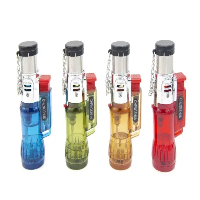 Горелка газовая карманная / Турбо зажигалка / SH19-6 (Кальян)