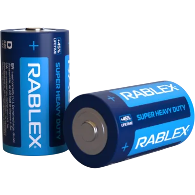 Батарейка Rablex R20 D, Super Heavy Duty 1.5V солевая