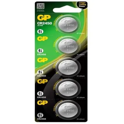 Батарейки-Таблетки GP CR2450 / 3V блистер 5шт. ОРИГИНАЛ