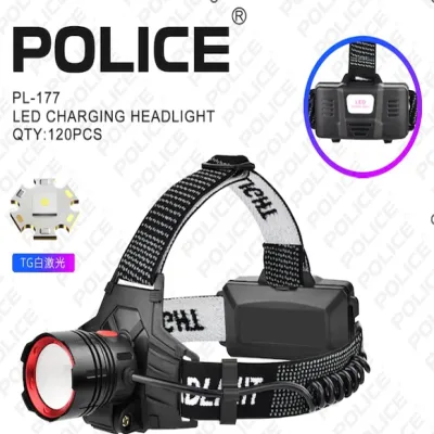 Налобний ліхтар PL-177, TG LED, 2х18650, ЗУ Type-C