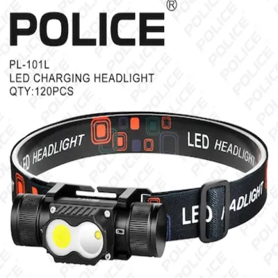 Налобный фонарь PL-101L, 1х18650, ЗУ Type-C