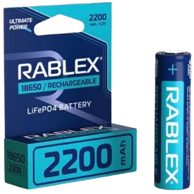 Аккумулятор Rablex 18650 LiFePO4 2200mAh Li-ION 3.2v