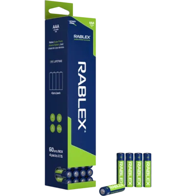 Батарейка Rablex LR3 AAA Super Power Alkaline (60шт в пачке)