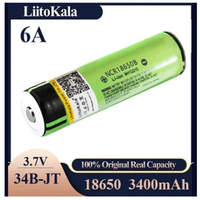 Аккумулятор LiitoKala 18650, NCR 34B-JT, 3400mAh