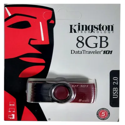 USB флеш накопитель Kingston DT101 8Gb Red (DT101 G2) (Гарантия 3года)