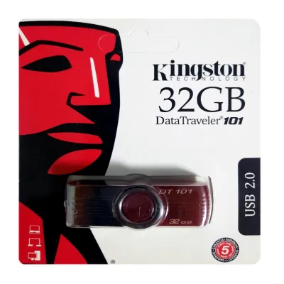 USB флеш накопитель Kingston DT101 32Gb Red (DT101 G2) (Гарантия 3года)