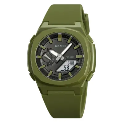 Часы наручные SKMEI 2091AGWT, GREEN-WHITE, 10302