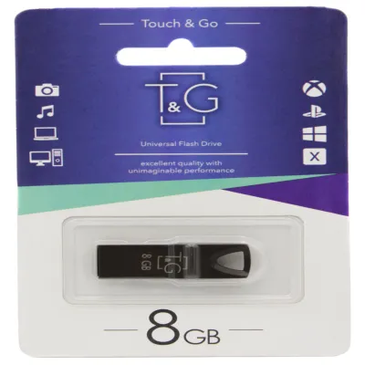 USB флеш накопитель T&G 8GB/ TG117BK-8GBBK (Гарантия 3года)