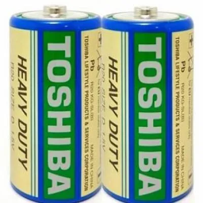 Батарейка Toshiba R14 1.5V солевая