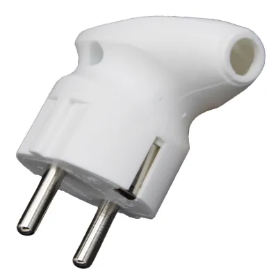 Электровилка Neomax угловая белая С/З 16A Евро (NX1005)