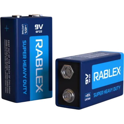 Батарейка Rablex Крона 6F22 / 9V / солевая