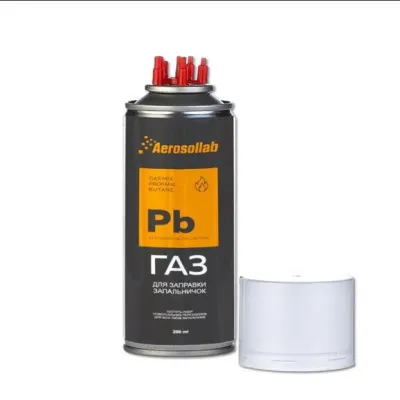 Газ для зажигалок Aerosollab Pb 200мл