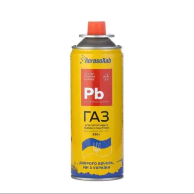 Газ для горелки / кемпинга Aerosollab Pb GAS MIX Пропан бутан / 220г / -30 до +40