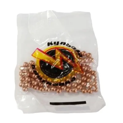 Шарики омедненные 4,5 мм стальные, 100шт/упак (в пакете)