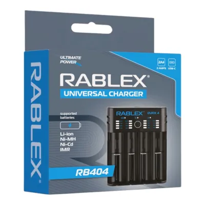 Зарядное устройство Rablex RB404 4x18650 и др./ от USB /