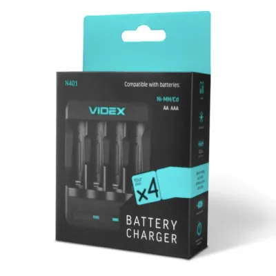 Зарядное устройство Videx N401  4xAA , AAA   / от USB /