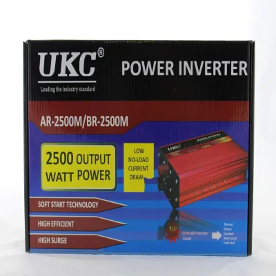 Инвертор преобразователь UKC AC/DC AR 2500W 12V / 3052