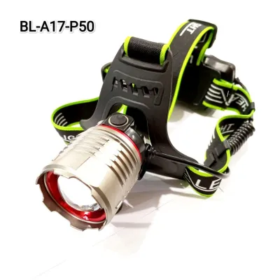 Налобный фонарь Bailong BL-A17-P50, 2x18650, zoom, ЗУ microUSB