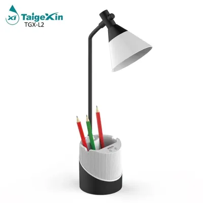 Настольная LED лампа аккумуляторная TAIGEXIN TGX-L2, ночник, ячейка для ручек