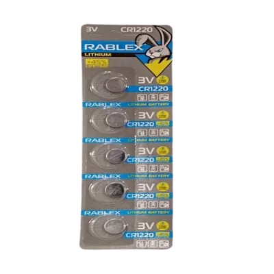 Батарейки-Таблетки Rablex CR1220/3V блистер 5шт.