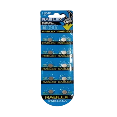 Батарейки-Таблетки Rablex LR48/AG5/1.5V блистер 10шт.