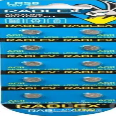 Батарейки-Таблетки Rablex LR58/AG11/1.5V блистер 10шт.