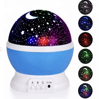 Ночник настольный светильник проектор Star Master USB, BIG, 4767