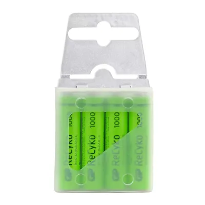 Аккумулятор GP ReCyko1000 /R3 AAA /Ni-MH 950mAh 1.2V 1 шт. (в упаковке 4шт), кейс